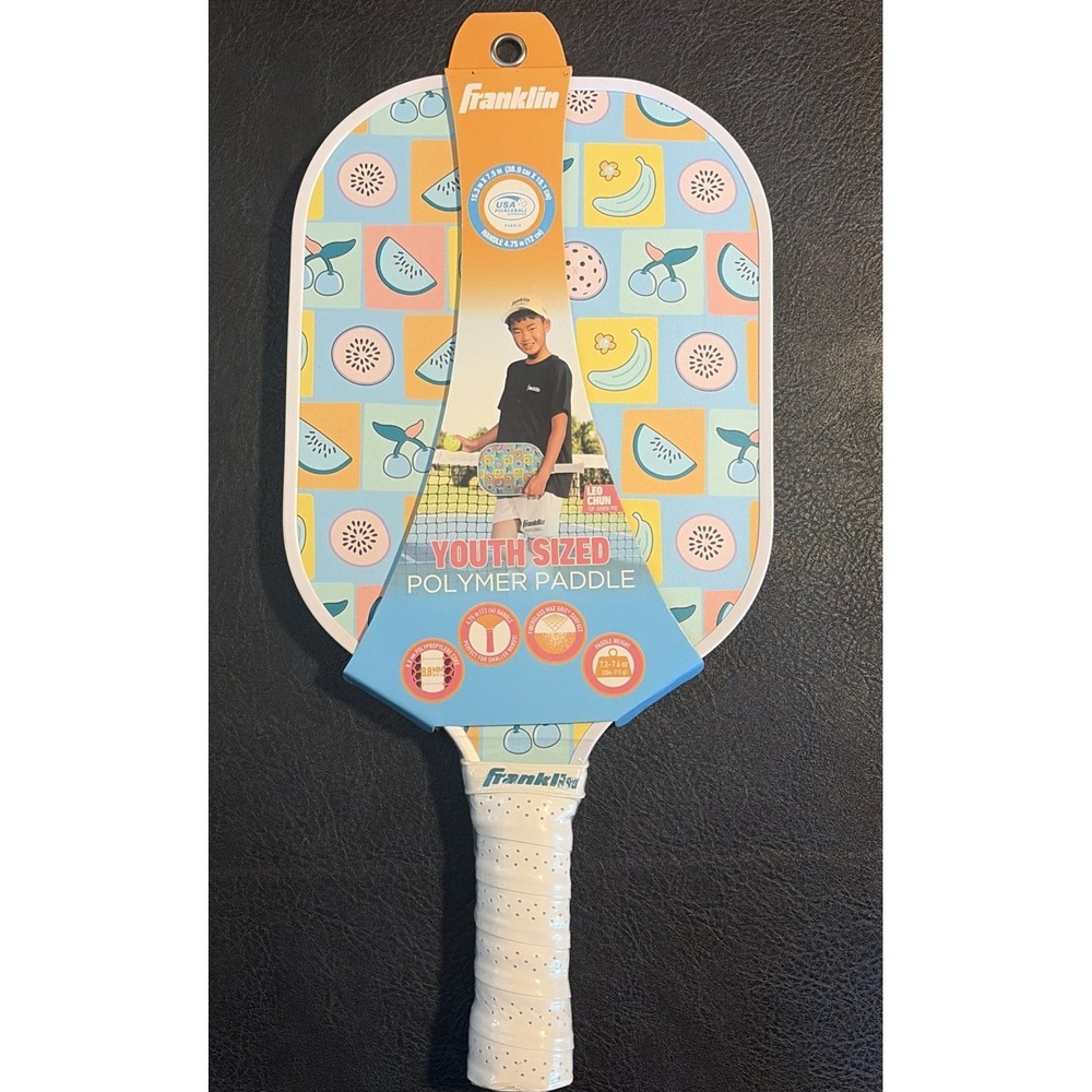 Franklin Sports Youth Paddle - Fruit Graphic: Fiberglass Racquet for Pickleball